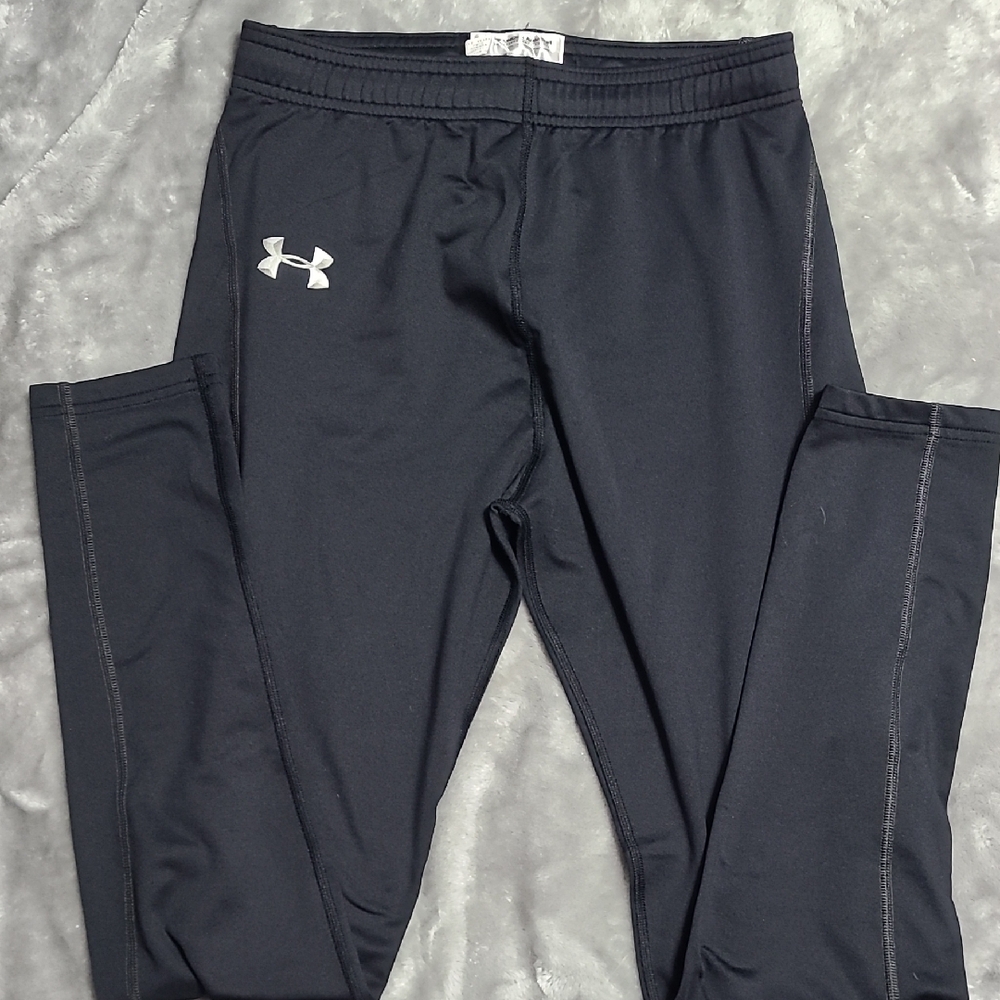 Under Armour Black Leggings with White Logo